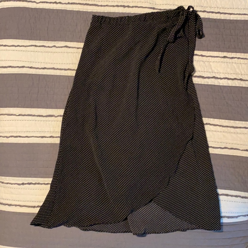 Polka dot midi skirt